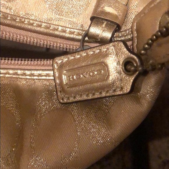 Coach Gold Mini Purse! - Picture 5 of 6